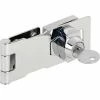 Prime-Line Products Prime-Line® Keyed Hasp, U 9951, 4"W, Chrome Plated