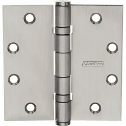 McKinney MacPro Hinges, MPB91 4 1/2 x 4 x1/2 US32D, 6"L x 6"W x 2"H, 8-1/2" Dia - Pkg Qty 3