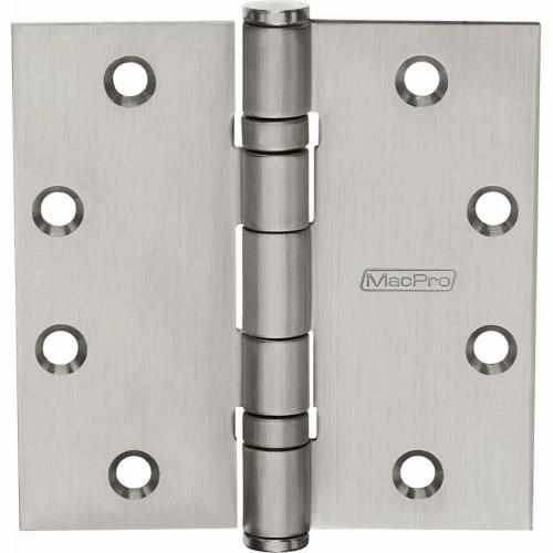 McKinney MacPro Hinges, MPB91 4 1/2 x 4 x1/2 NRP US32D, 6"L x 6"W x 2"H, 8-1/2" Dia - Pkg Qty 3 1 McKinney MacPro Hinges, MPB91 4 1/2 x 4 x1/2 NRP US32D, 6"L x 6"W x 2"H, 8-1/2" Dia - Pkg Qty 3
