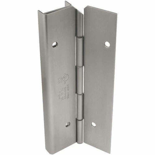 Markar Edge Mount Pin & Barrel Hinge Guard, Double Return, Stainless Steel, 95" Long, 14 Gauge 1 Markar Edge Mount Pin & Barrel Hinge Guard, Double Return, Stainless Steel, 95" Long, 14 Gauge