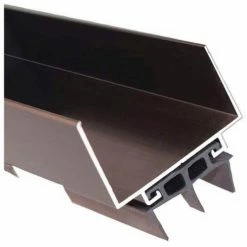 Pemko Aluminum Door Shoe W/ Vinyl Insert 36"L x 1-1/4"W, Dark Bronze