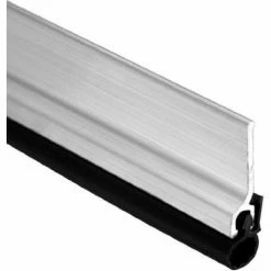 Pemko Door Split Astragal 36 to 84"L x 7/8"W x 1/4"H Aluminum, Satin Stainless Steel
