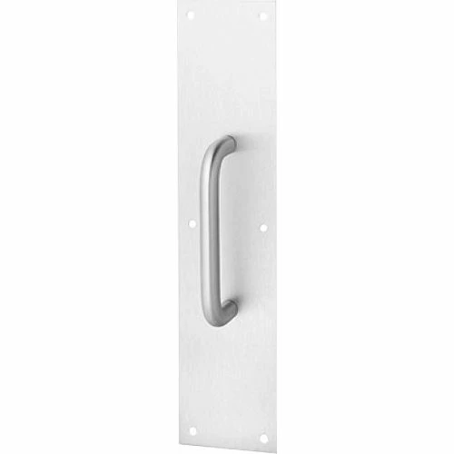 Rockwood Pull Plate, 6"L x 15"H x 3/4, Satin Stainless Steel, 6" CTC 1 Rockwood Pull Plate, 6"L x 15"H x 3/4, Satin Stainless Steel, 6" CTC