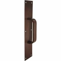 Rockwood Pull Plate, 4"L x 16"H x 3/8, Oxidized Satin Bronze, 6" CTC