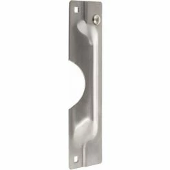 Rockwood Latch Protector, 11"L x 3"W x 1/2"H, 11-2/5" Dia, Satin Stainless Steel, Cylindrical - Pkg Qty 3