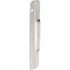 Rockwood Latch Protector, 11"L x 3"W x 1/2"H, 11-2/5" Dia., Satin Stainless Steel - Pkg Qty 3