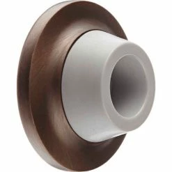 Rockwood Wall Stop - Concave, 2-7/16"Dia Bronze - Pkg Qty 3