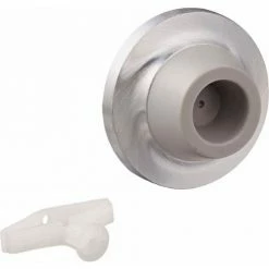Rockwood Wall Stop - Concave, 2-7/16"Dia Chrome Plated - Pkg Qty 10