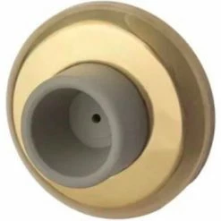 Rockwood Wall Stop - Concave, 2-1/2"Dia Bright Brass - Pkg Qty 25