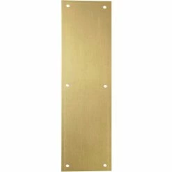 Rockwood Push Plate, 4"L x 16"H, Galvannealed Steel - Pkg Qty 10