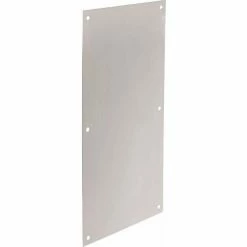 Rockwood Push Plate, 8"L x 16"H, Satin Stainless Steel - Pkg Qty 3