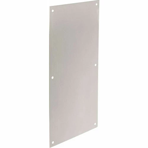 Rockwood Push Plate, 8"L x 16"H, Satin Stainless Steel - Pkg Qty 3 1 Rockwood Push Plate, 8"L x 16"H, Satin Stainless Steel - Pkg Qty 3