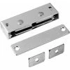 Rockwood Heavy Duty Magnetic Latch, 3"L x 1"W x 1"H, 3-1/6" Dia, Satin Chrome - Pkg Qty 10
