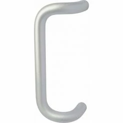 Rockwood Double Offset Door Pull 11"L, Metal, Satin Stainless Steel