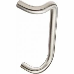 Rockwood Offset Door Pull 11"L, Metal, Satin Aluminum