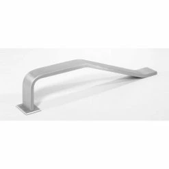 Rockwood Trim Bar Protector, 2"L x 2"W x 1"H, 2-5/6" Dia, Pacific Beach, Satin Stainless Steel