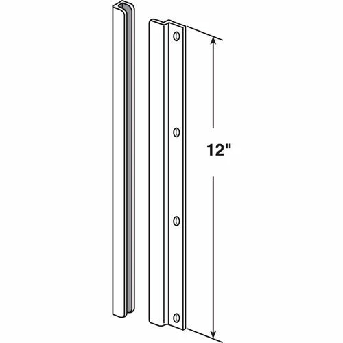 Prime-Line Products Prime-Line® Latch Shield, U 9513, 12"H, Gray 2 Prime-Line Products Prime-Line® Latch Shield, U 9513, 12"H, Gray - Image 2